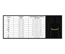 Load image into Gallery viewer, Rib Protector Size Chart