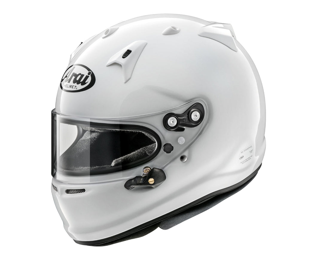 arai helmet chain on label Arai GP-7 SA2020 Helmet, White