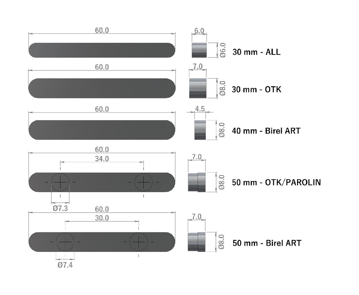 REV Anti-Slide Axle Key Set – REV Performance Materials